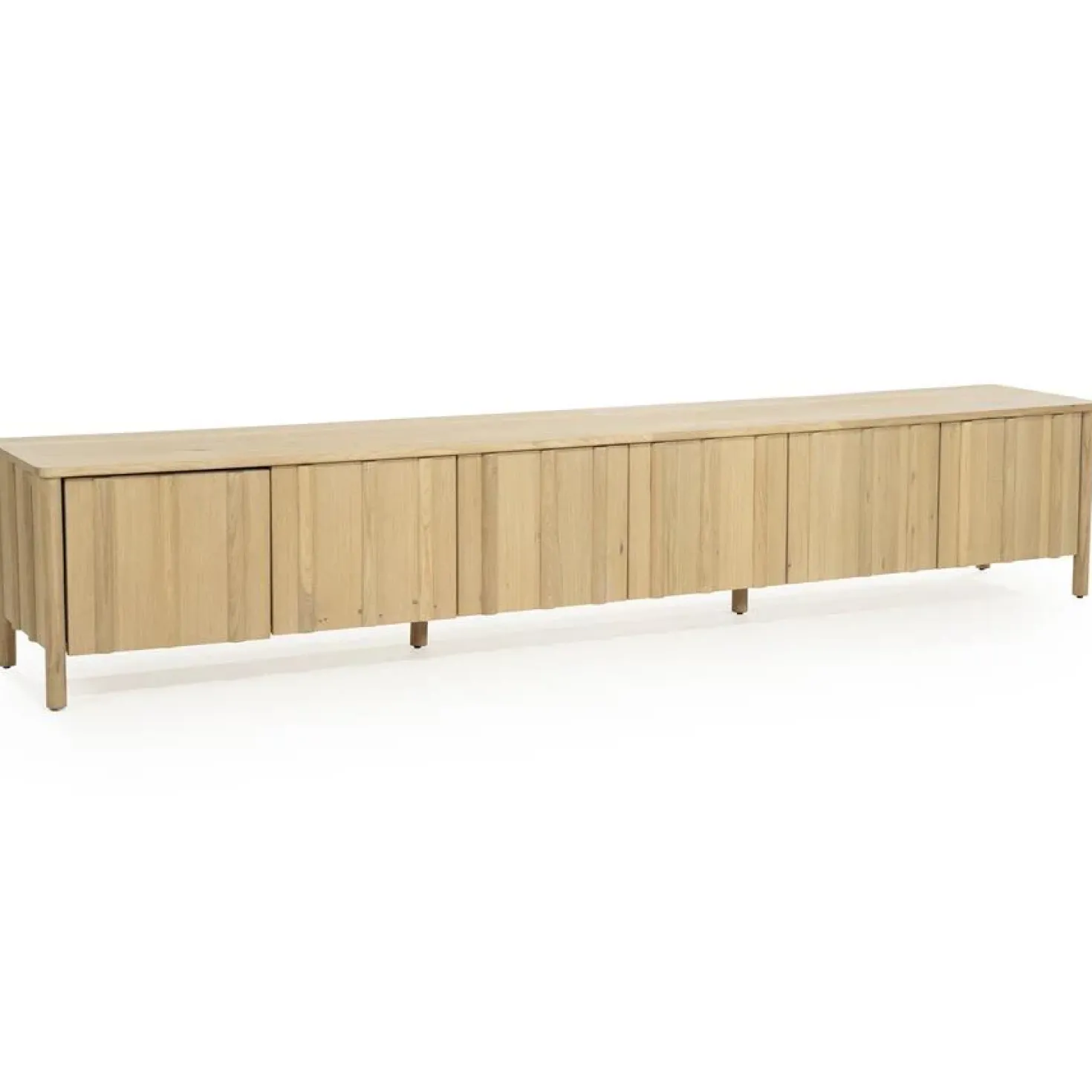 Tv-meubel Jake 6 deurs naturel 264cm