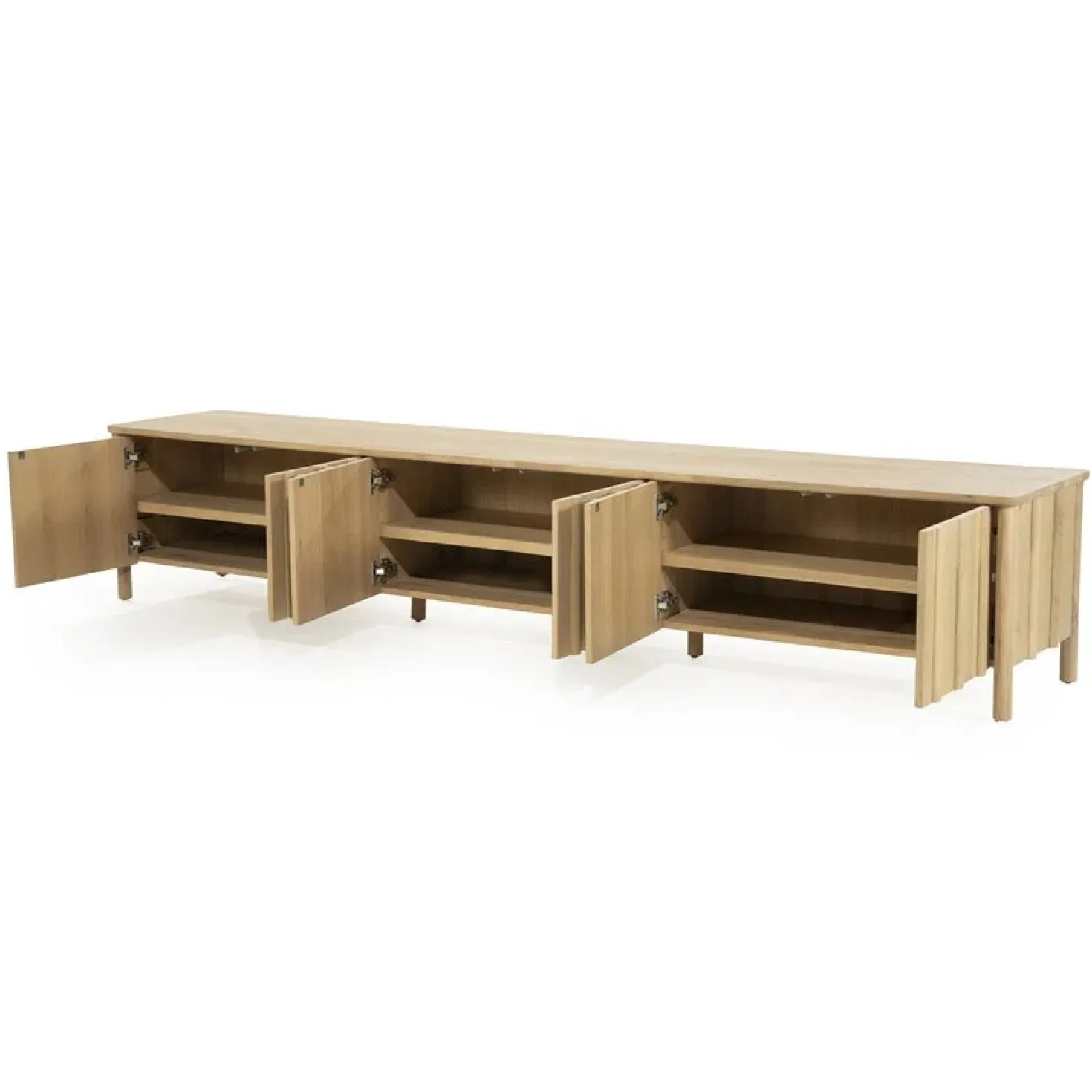Tv-meubel Jake 6 deurs naturel 264cm