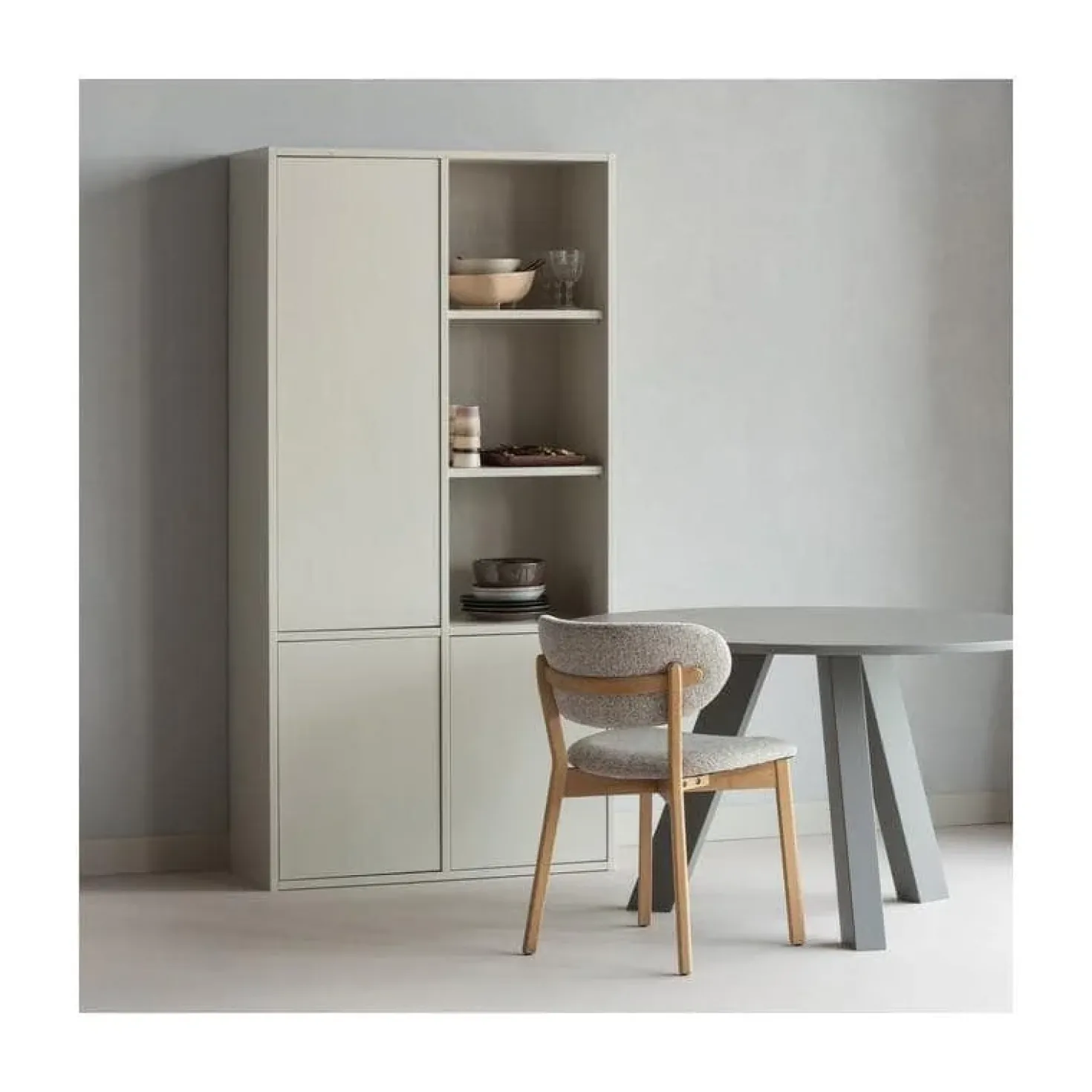 Udar Eetkamerstoel naturel met houten frame naturel
