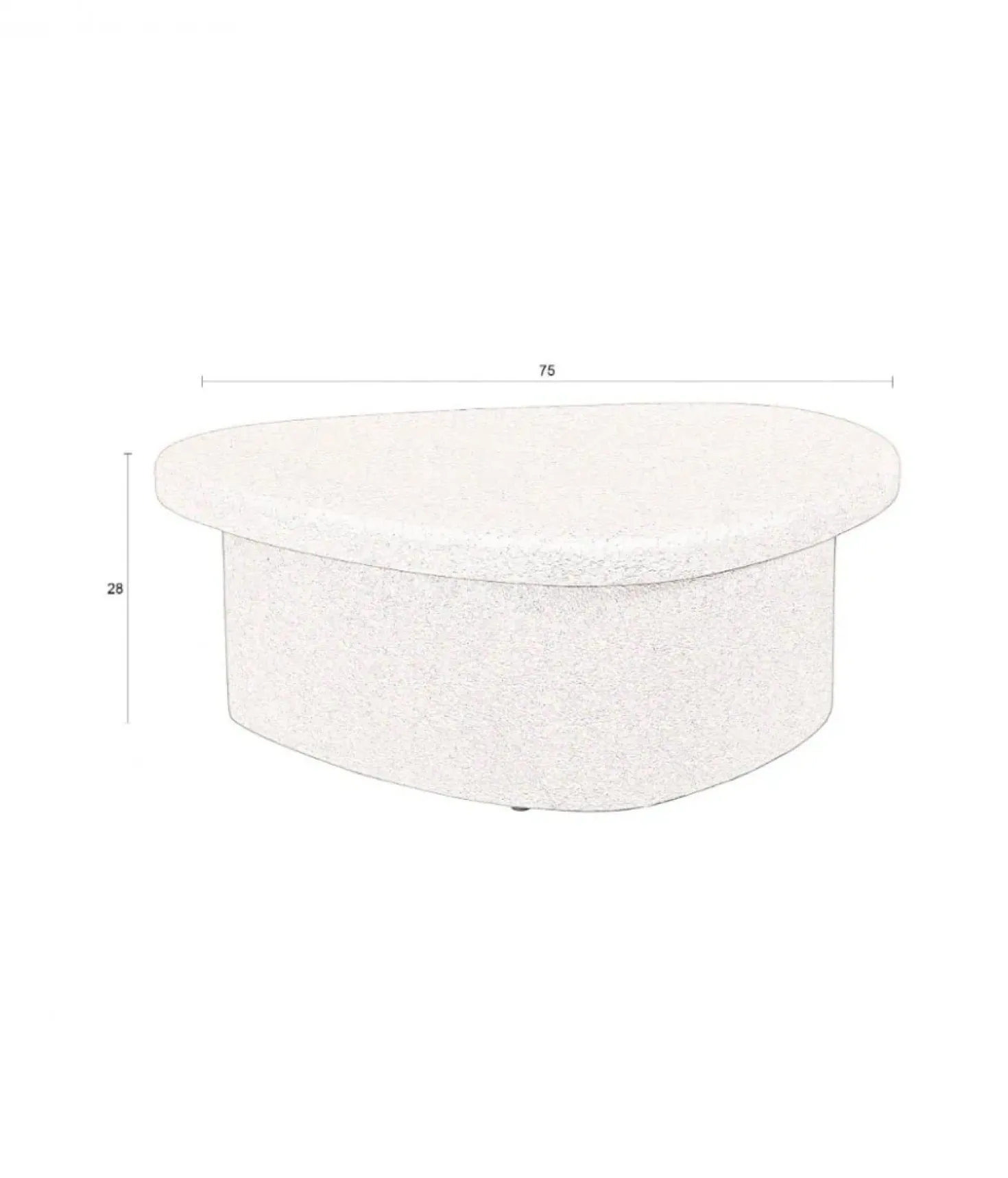 Veda Salontafel MDF 75cm