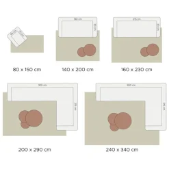 Vloerkleed Velluto Toffee 80 x 150 cm