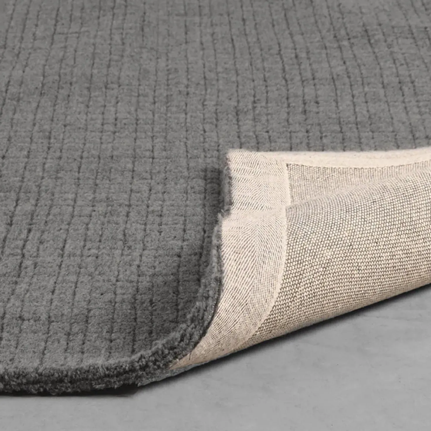 Vloerkleed Wolly Antraciet Wol 160×230