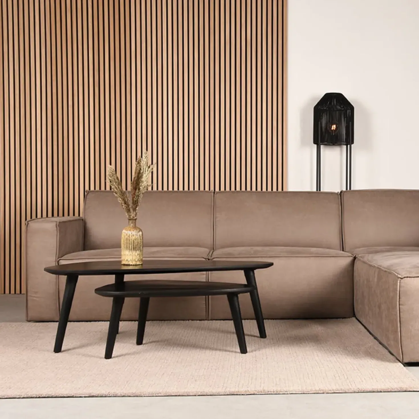 Vloerkleed Wolly Taupe Wol 160x230cm