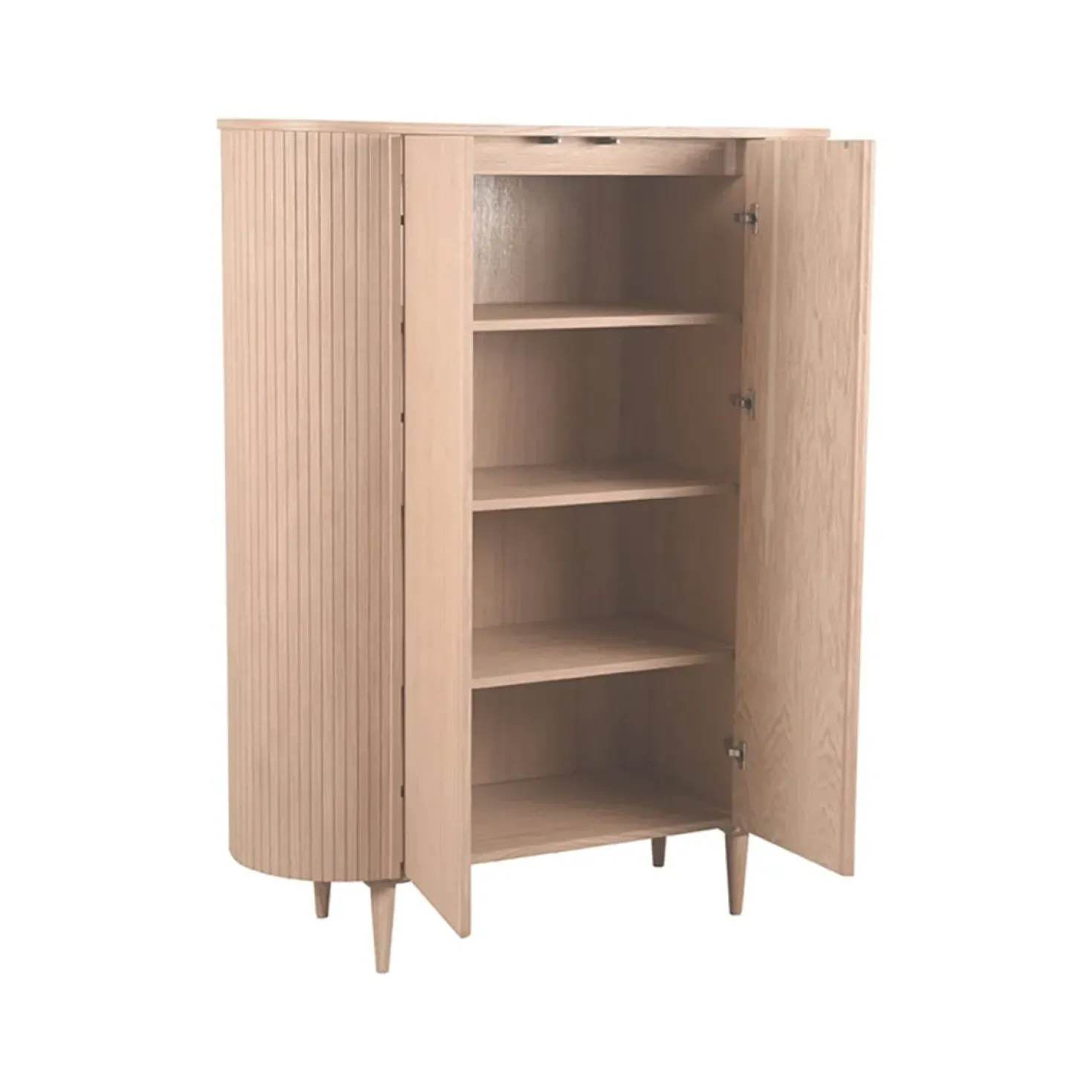 Wandkast Oliva Naturel Eikenhout 125cm