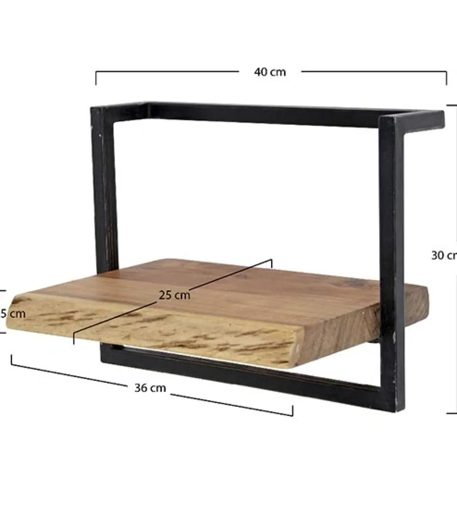 Wandrek industrieel Stockton 5 135cm