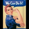 We can do it - metalen bord