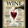 Wine the World - metalen bord