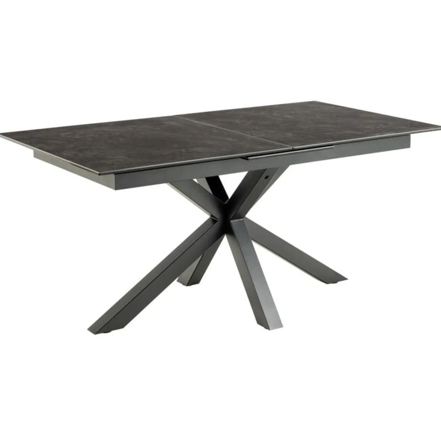 Zuvio Uitschuifbare Eettafel Zwart Keramiek 210cm