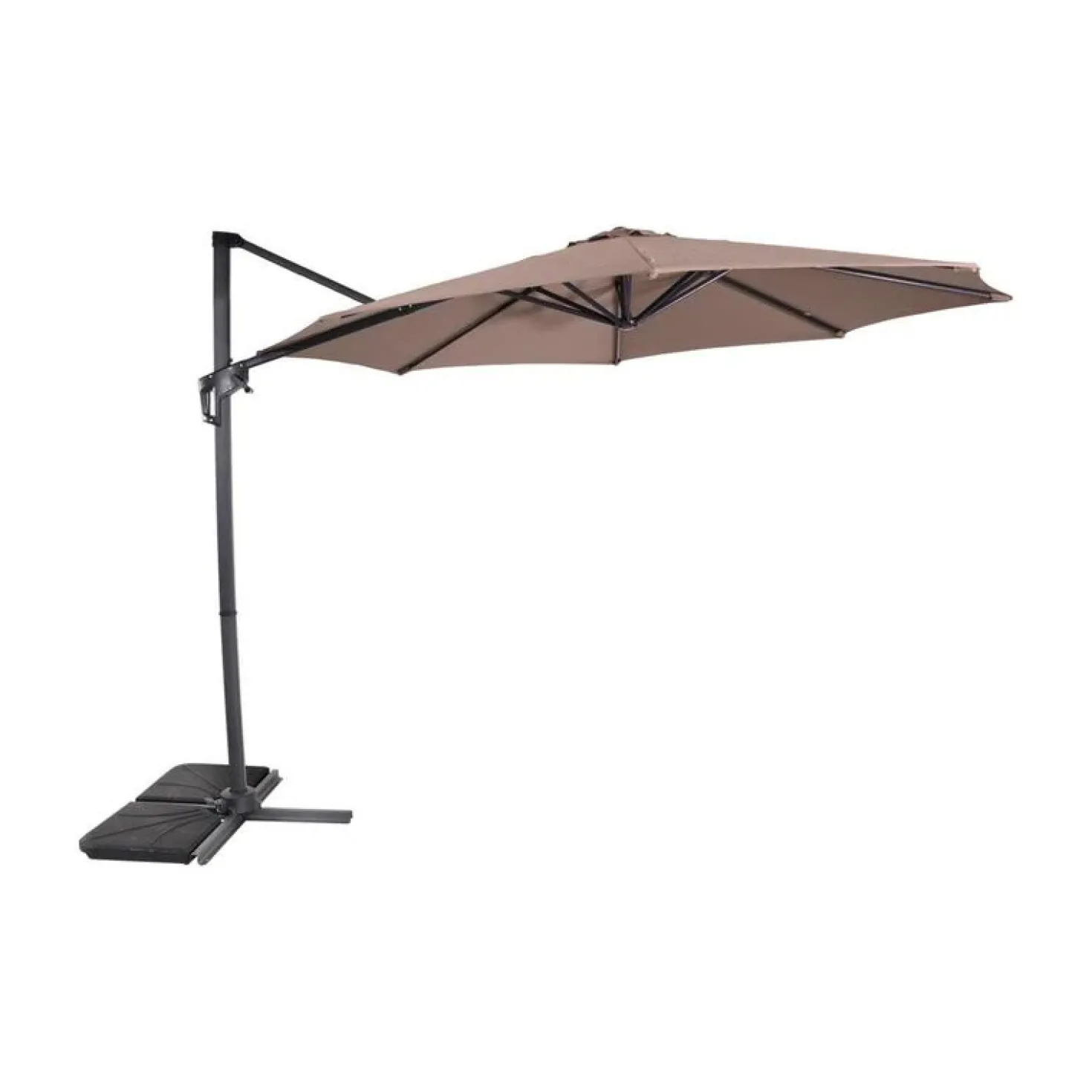Zweefparasol Libra taupe 300cm