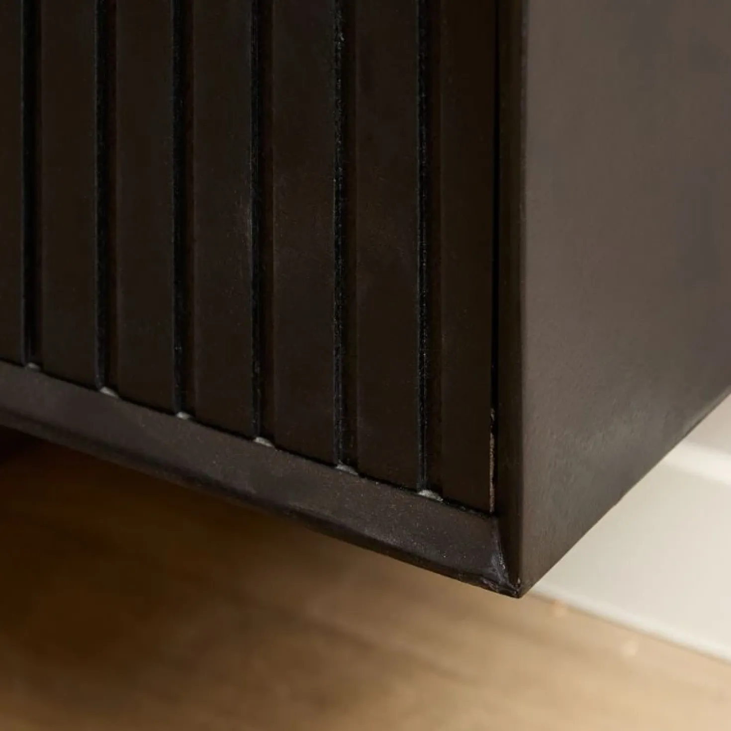 Zwevend Tv meubel Martin Zwart 200 cm
