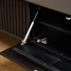 Zwevend Tv meubel Martin Zwart 240 cm